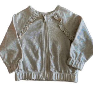Cat & Jack Holographic Gold Jacket Girls' 18 Months
